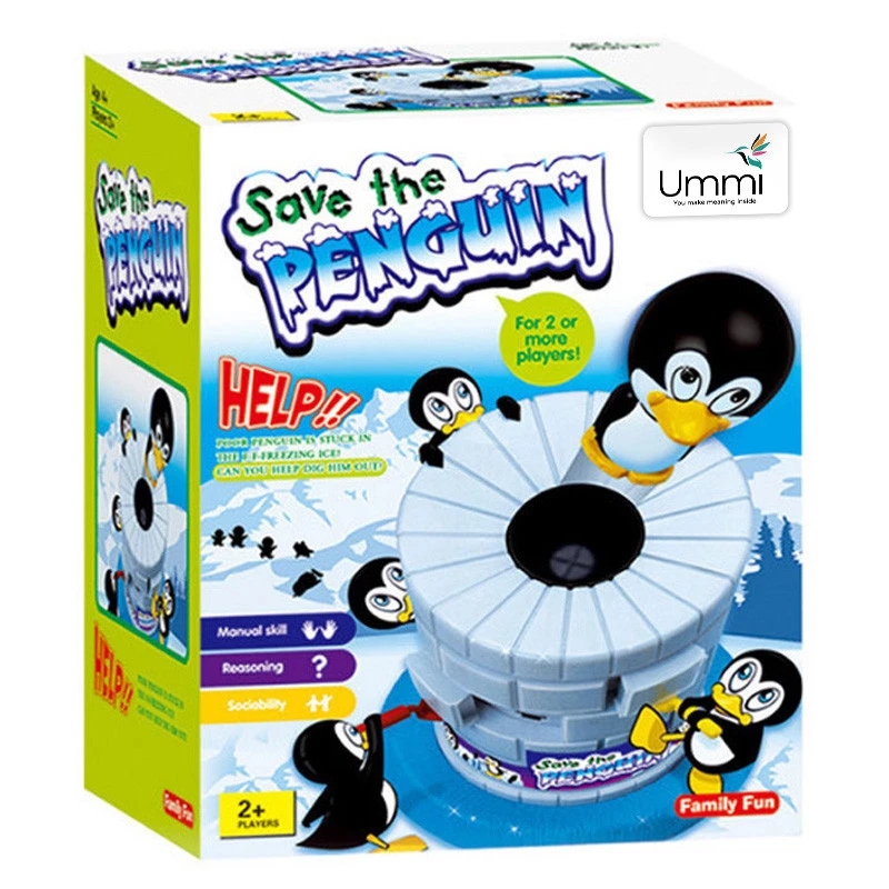 Настільна інтерактивна гра Ummi 707-19 Save the Penguin Game – Blue. Фото 2 з 7