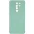Цветной силиконовый чехол с защитой камеры для Xiaomi Redmi Note 8 Pro – Зеленый / Menthol. Фото 1 из 1
