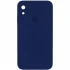 Чохол Silicone Case Square з захистом камери на Apple iPhone XR (6.1") – Темно-синій / Midnight blue. Фото 1 з 3