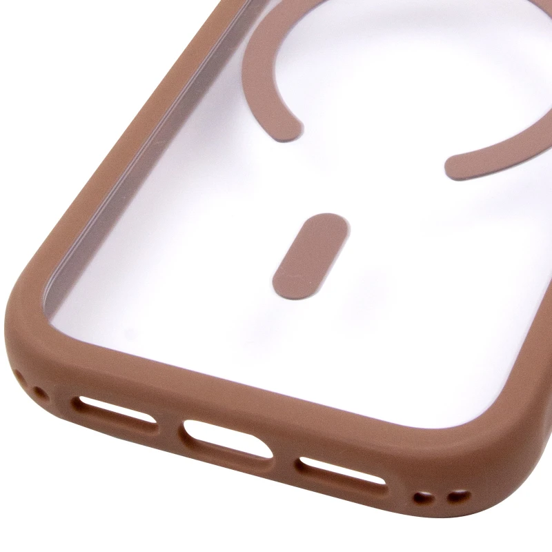 Чохол TPU GETMAN Moon Clear with MagSafe для Apple iPhone 17 Pro Max (6.9") – Brown. Фото 6 з 6
