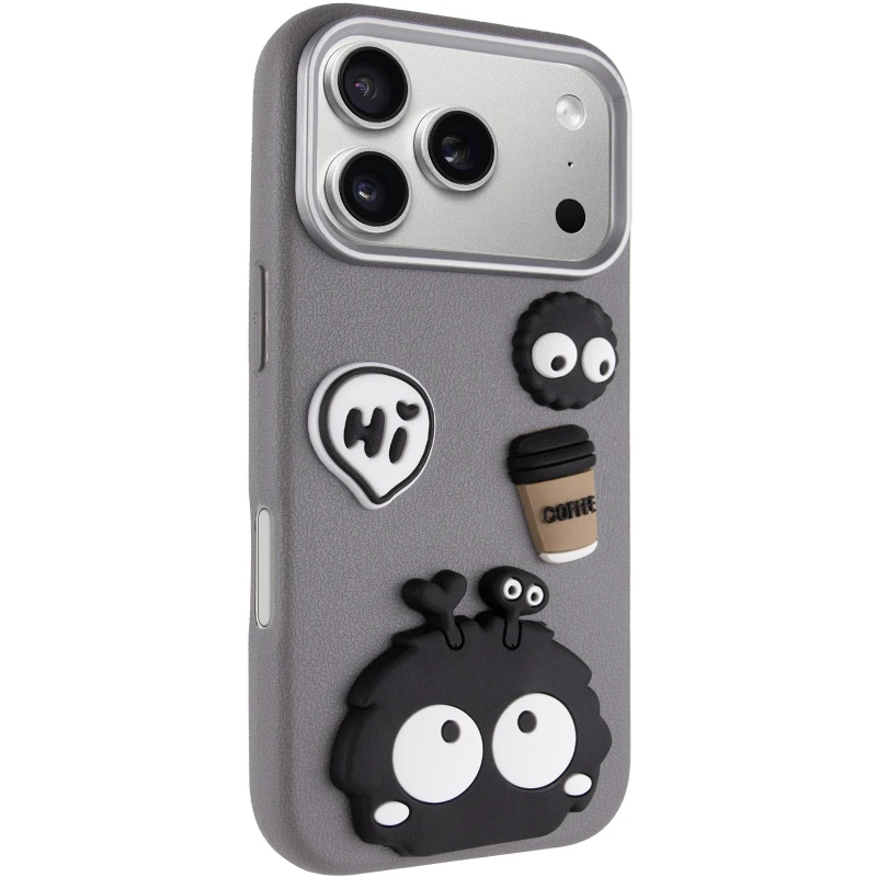 Чохол Labubu Toys для Apple iPhone 17 Pro (6.3") – Monster / Grey. Фото 2 з 6