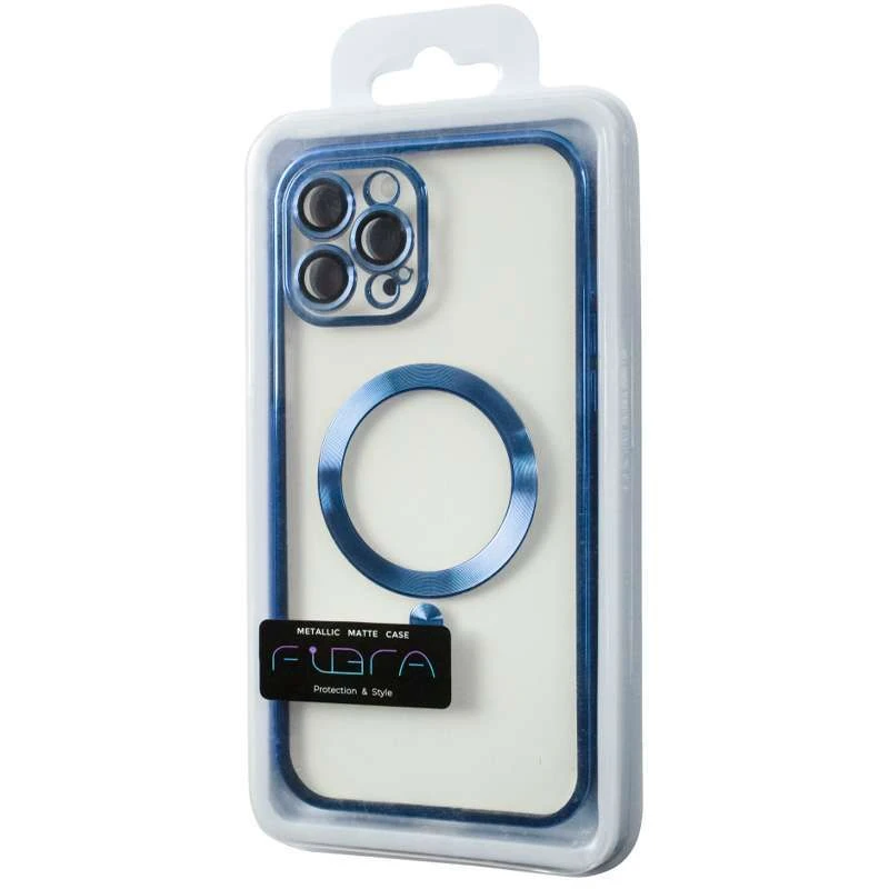 Хромовий TPU чохол з MagSafe на Apple iPhone 13 Pro (6.1") – Blue. Фото 3 з 8