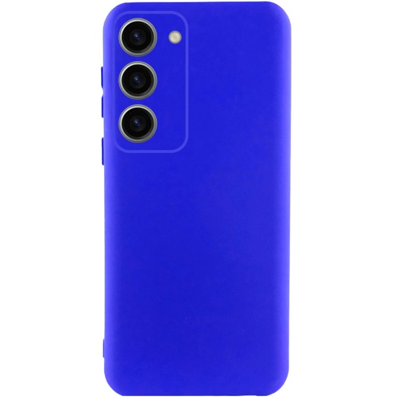 Чохол Silicone Case Lakshmi Plus з закритою камерою на Samsung Galaxy S24 FE – Синій / Iris. Фото 1 з 7