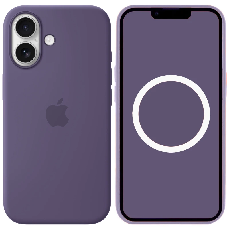 Чохол Silicone case (AAA) with Magsafe and Animation для Apple iPhone 17 (6.3") – Purple Fog. Фото 1 з 2