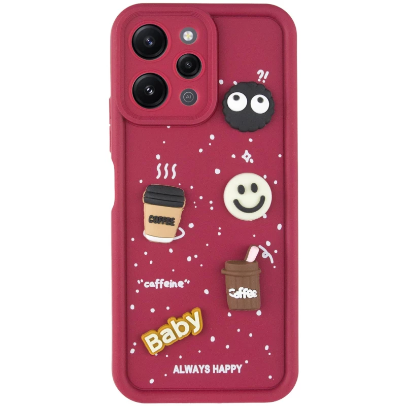 Чехол TPU Toys Case для Xiaomi Redmi 12 – Red / Always Happy. Фото 4 из 15