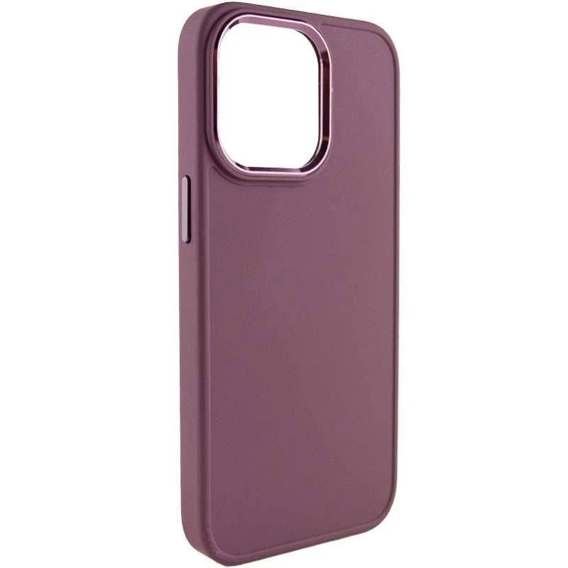 

TPU чехол Bonbon с металлическими кнопками для Apple iPhone 14 Pro Max (6.7") (Бордовый / Plum), Бордовий / plum