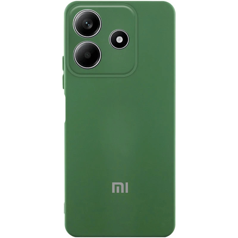Силіконовий чохол Cover Lakshmi з захистом камери для Xiaomi Redmi Note 14 5G – Зелений / Dark green. Фото 1 з 2