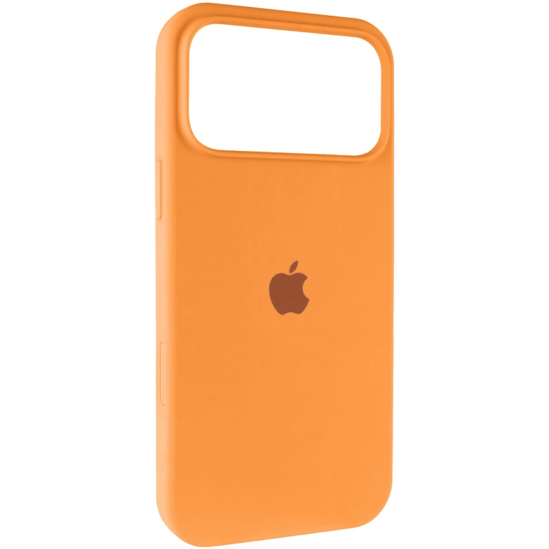 Чехол Silicone Case (AA) Logo with MagSafe для Apple iPhone 17 Pro Max (6.9") – Оранжевый / Orange. Фото 1 из 4