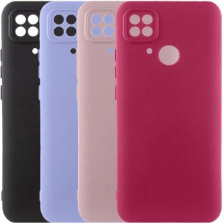 Цветной силиконовый чехол GETMAN с закрытой камерой на Xiaomi Redmi 10C фото 1 из 2