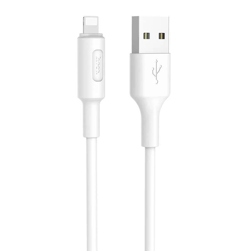 

Дата кабель Hoco X25 Soarer Lightning Cable (1m) (Белый), Білий