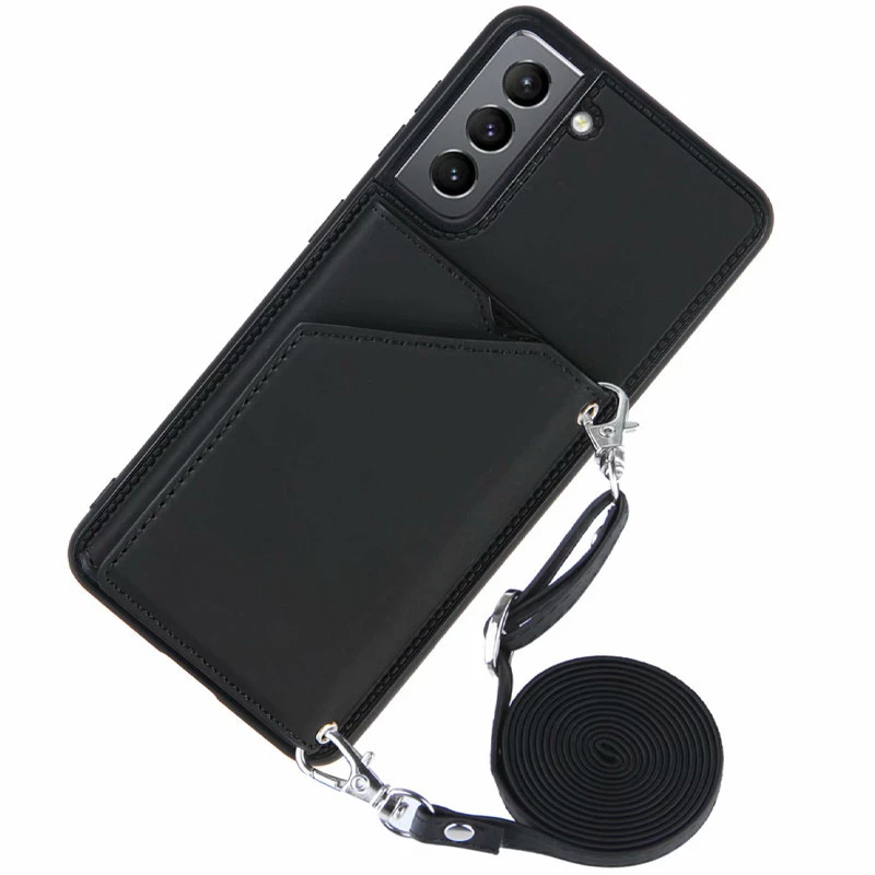 Чохол Frontalka з відсіком для карток на Samsung Galaxy S21 FE – Black. Фото 3 з 4