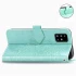 Шкіряний чохол-книжка Art Case з візитницею для Samsung Galaxy A51 – Бірюзовий. Фото 3 з 6