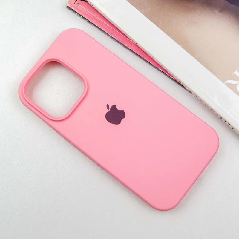 Чохол Silicone Case з закритим низом на Apple iPhone 16 Pro – Рожевий / Light pink. Фото 2 з 8