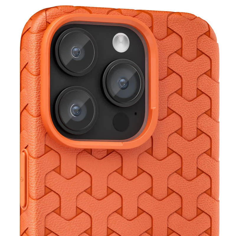 TPU чохол плетенка на Apple iPhone 14 Pro Max (6.7") – Orange. Фото 2 з 6