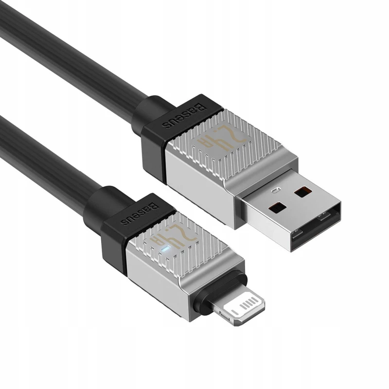 Дата кабель Baseus CoolPlay Series USB to Lightning 2.4A (1m) (CAKW00040) – Black. Фото 5 з 7