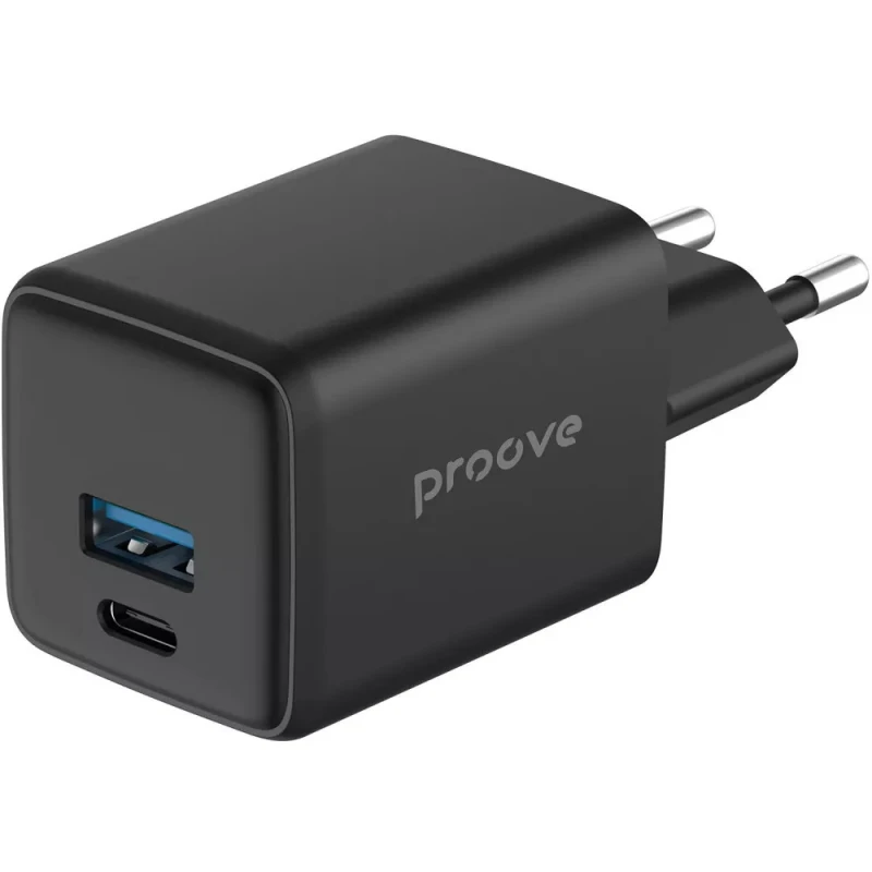 МЗП Proove Pocket GaN 30W (1USB-A/1C) – Black. Фото 3 з 4