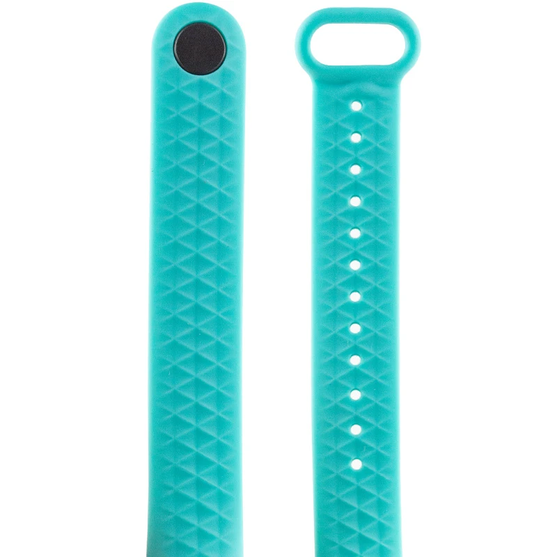 Ремешок Rhomb для Xiaomi Mi Band 3/4 – Бирюзовый. Фото 4 из 6