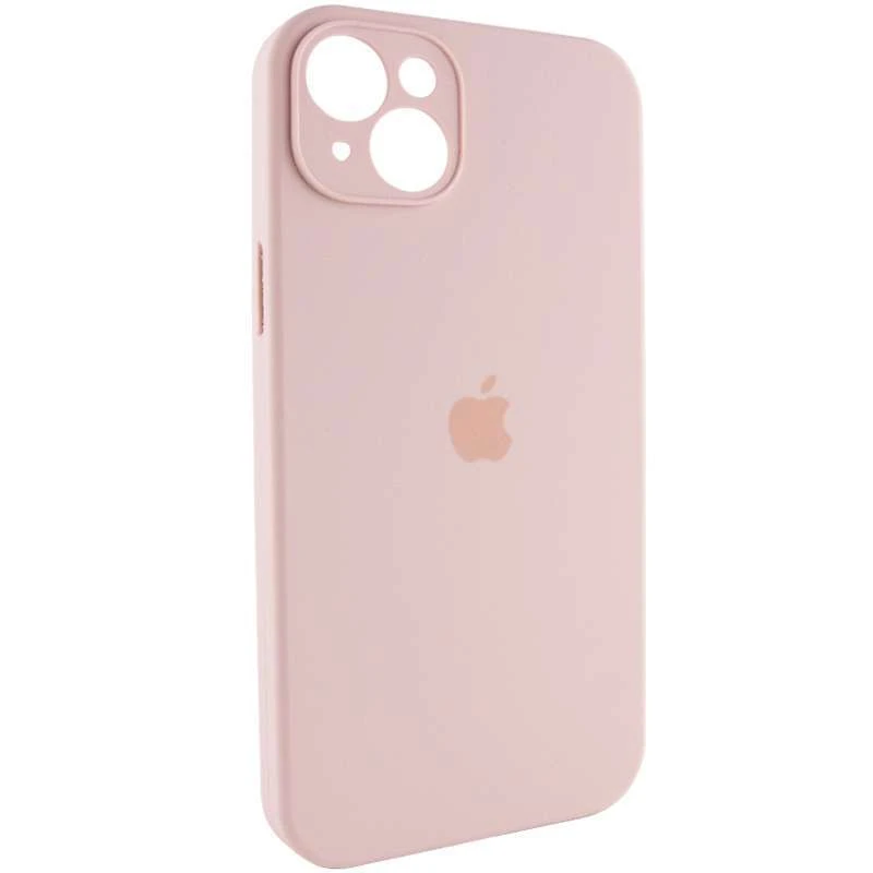 Чехол Silicone Case с защитой камеры для Apple iPhone 14 Plus (6.7") – Розовый / Pink Sand. Фото 3 из 8