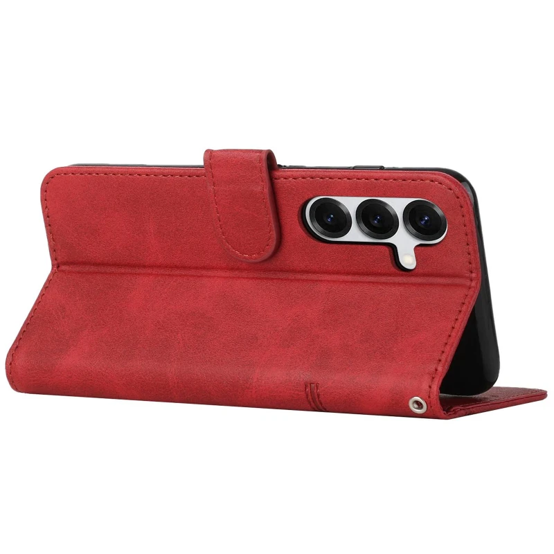 Кожаный чехол-книжка Jet Cover для Samsung Galaxy S26 – Red. Фото 4 из 4