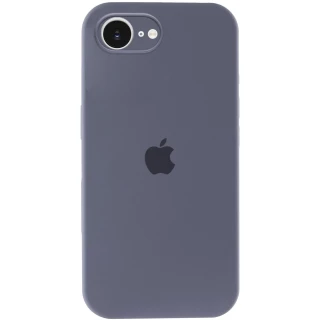 Чохол Silicone Case з закритим низом на Apple iPhone 16e (6.1") — Сірий / Lavender Gray