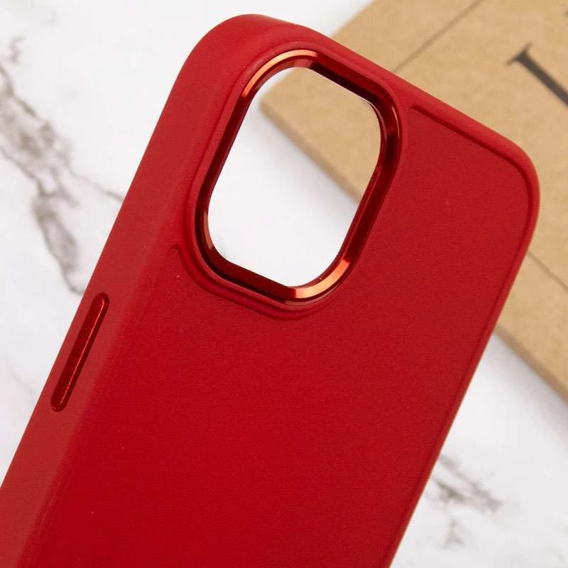 TPU чохол Bonbon з металевими кнопками на Apple iPhone 12 Pro Max (6.7") – Червоний / Red. Фото 5 з 5