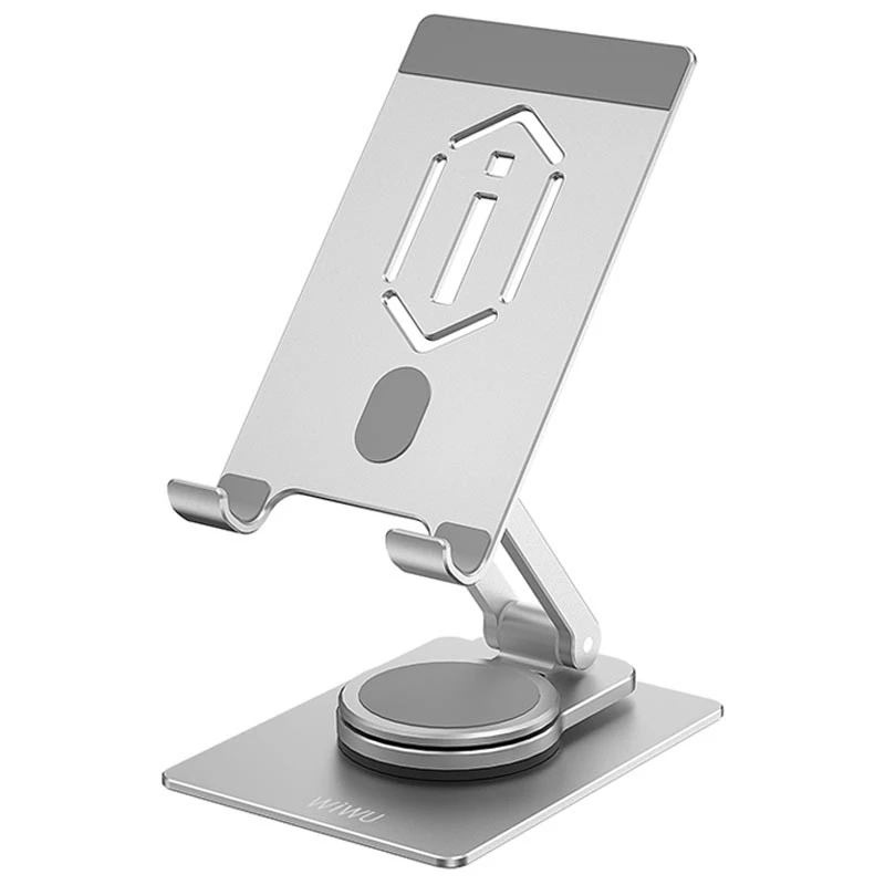 

Подставка для планшетов WIWU ZM107 Desktop Rotation Stand For Tablet up to 12.9 inch (silver)