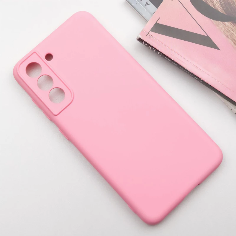 Чохол Silicone Case Lakshmi Plus з закритою камерою на Samsung Galaxy S21 FE – Рожевий / Pink. Фото 3 з 8