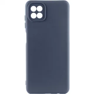 Чохол Silicone Cover Ummi Lakshmi Full Camera (AA) для Samsung Galaxy A22 4G — Синій / Midnight blue