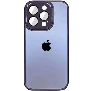 Силіконовий сапфіровий чохол з захистом камери на Apple iPhone 12 Pro (6.1") фото 1 з 8