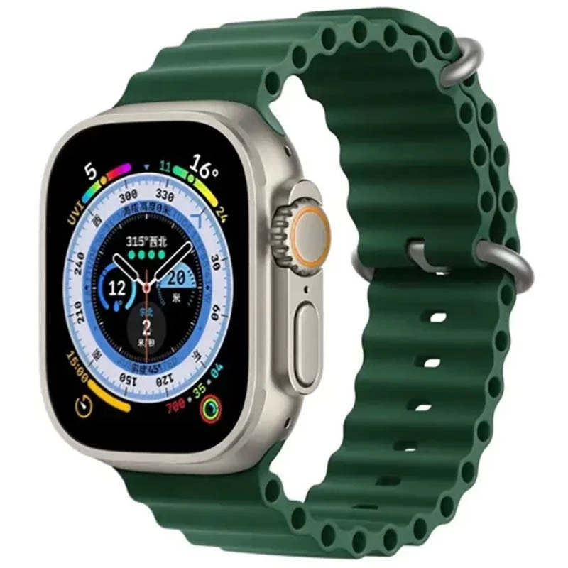 Ремінець Ocean Band для Apple Watch 38/40/41/42mm(ser.10) – Зелений / Forest green. Фото 1 з 1