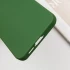 Кольоровий силіконовий чохол GETMAN із закритою камерою для Samsung Galaxy S23 FE – Зелений / Dark green. Фото 9 з 13