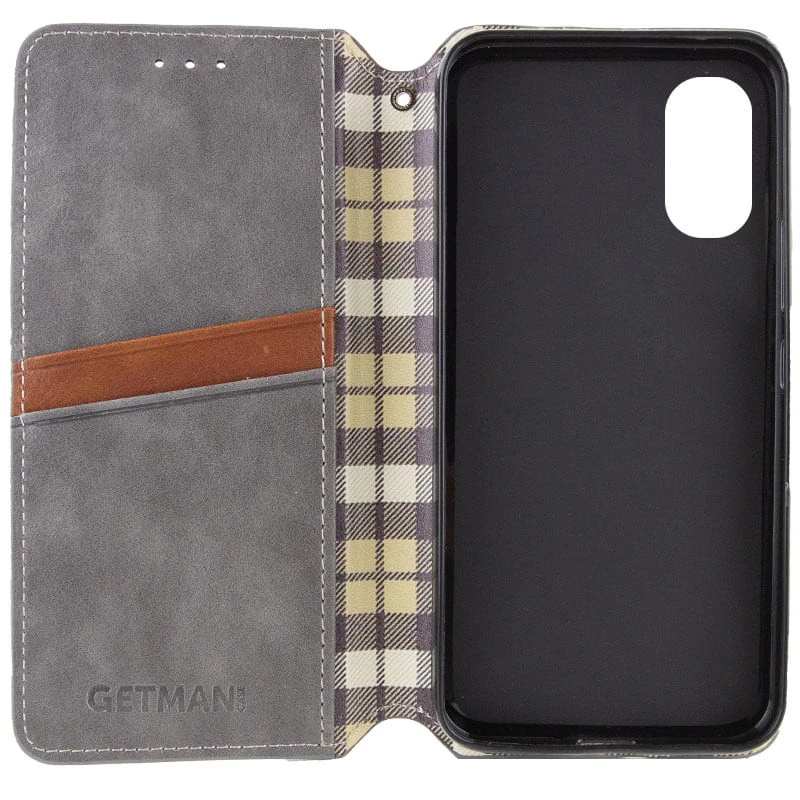 Чохол книжка GETMAN Cubic для Oppo A38 – Сірий. Фото 3 з 5