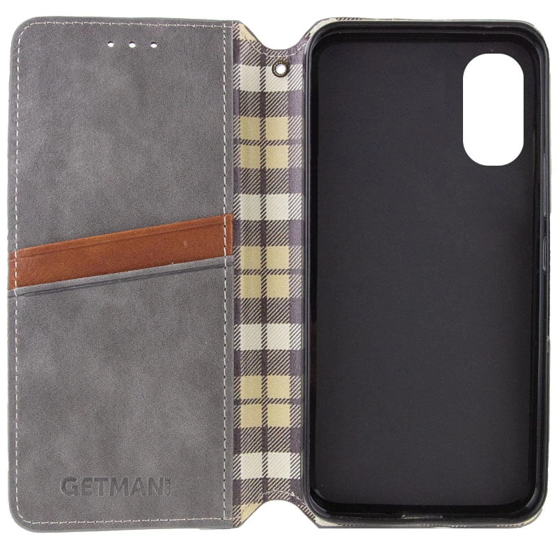 Чохол книжка GETMAN кубик для Oppo A38 – Сірий. Фото 3 з 5