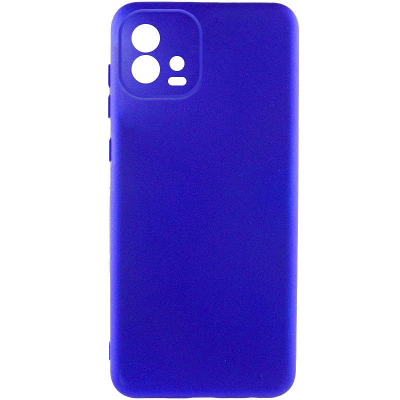 

Чехол Silicone Case Lakshmi с закрытой камерой для Motorola Moto G72 (Синий / Iris), Синій / iris