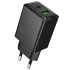 СЗУ Hoco N71 Nuevo PD30W+QC3.0 (1USB-A/1C) – Black. Фото 1 из 5