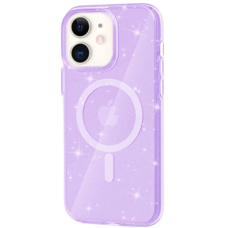 

Чохол з блискітками та MagSafe на Apple iPhone 11 (6.1") (Purple+Glitter)