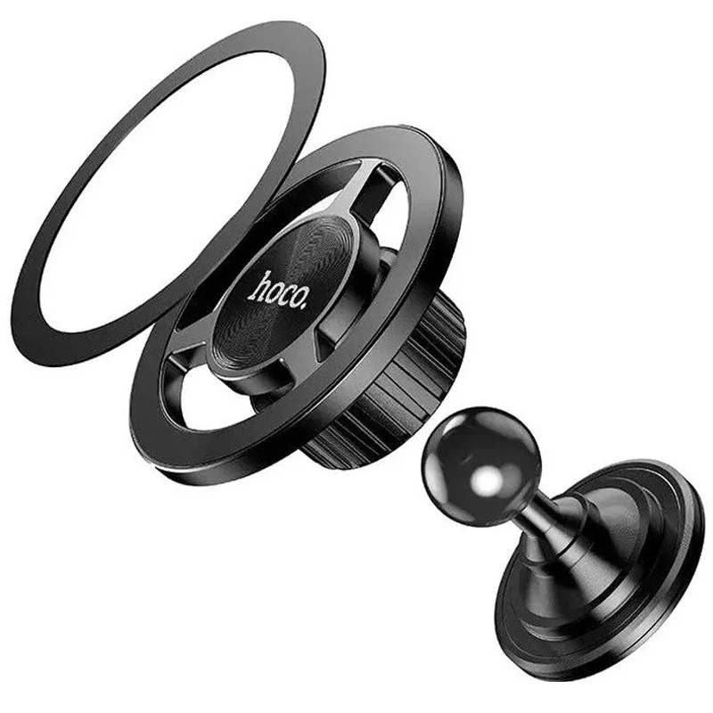 Автотримач Hoco DCA46 Mini magnetic (center console) – Black. Фото 2 з 3