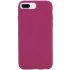 Чохол з закритим низом Silicone Case на Apple iPhone 7 plus / 8 plus – Бордовий / Maroon. Фото 1 з 1