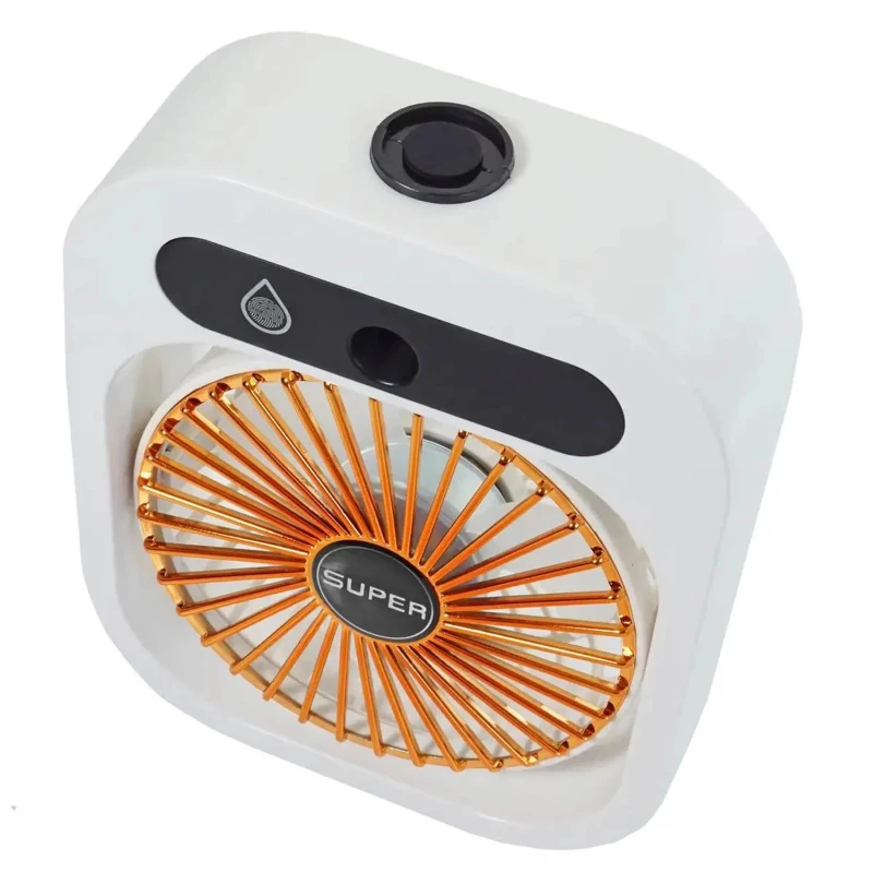 Настільний вентилятор Q8 з водяним охолодженням 1200 mAh – White. Фото 3 з 4