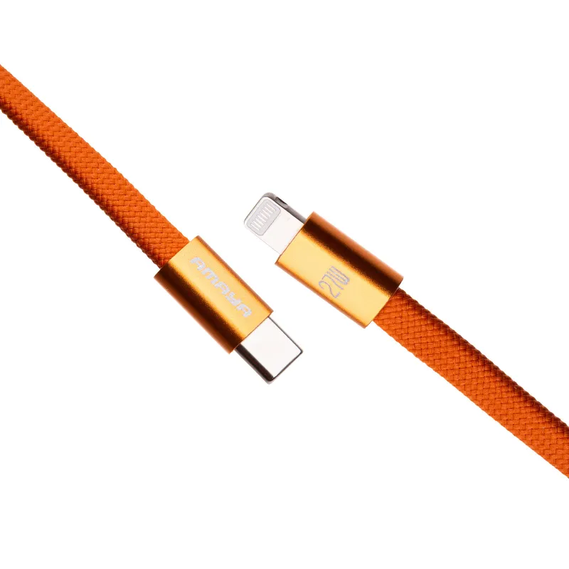 Дата кабель Amaya 317CL Type-C to Lightning 27W (1.2m) – Orange. Фото 6 з 7