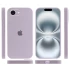 Чохол Silicone Case з закритим низом на Apple iPhone 16e (6.1") – Бузковий / Lilac. Фото 4 з 6