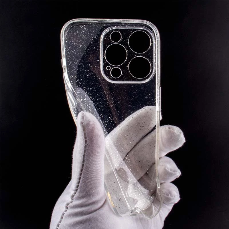 Прозорий чохол з блискітками Apple iPhone 14 Pro (6.1") – Clear. Фото 2 з 9