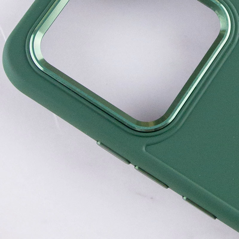 TPU чохол Bonbon з металевими кнопками на Xiaomi Redmi Note 13 4G – Зелений / Army green. Фото 10 з 10