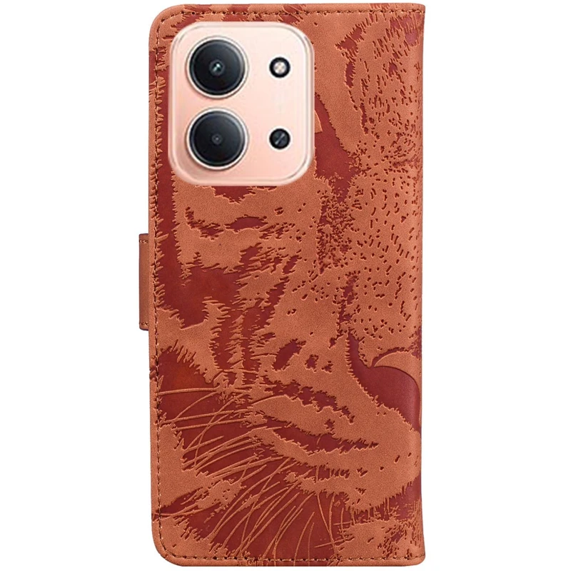 Шкіряний чохол-книжка Tiger для Xiaomi Redmi 15C (EU) – Brown. Фото 2 з 7