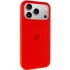 Чохол Silicone Case з закритим низом на Apple iPhone 17 Pro (6.3") – Червоний / Red. Фото 2 з 6