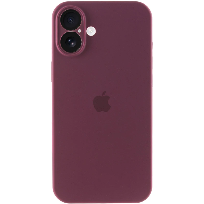 Чохол Silicone Case з захистом камери на Apple iPhone 17 (6.3") – Бордовий / Plum. Фото 2 з 3