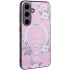 TPU+PC чохол Secret Garden with MagFit для Samsung Galaxy S24 FE – Pink. Фото 3 з 12