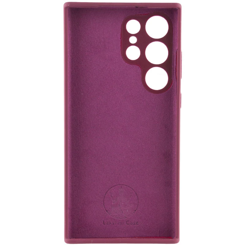 Чехол Silicone Case Lakshmi Premium з закритою камерою на Samsung Galaxy S23 Ultra – Бордовый / Plum. Фото 5 из 10
