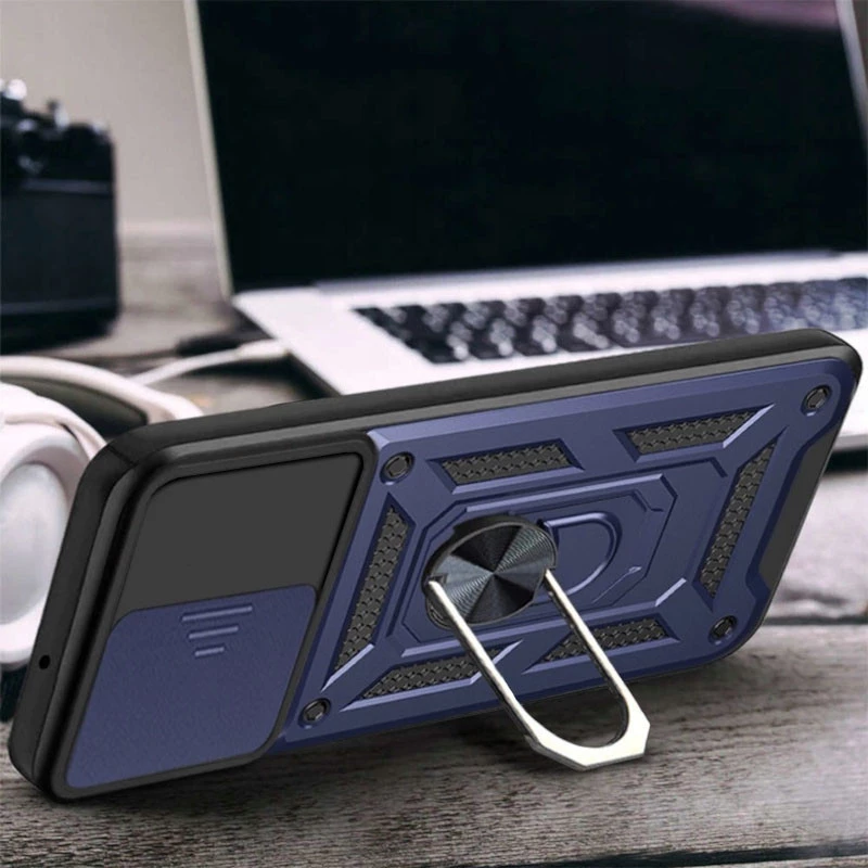Протиударний чохол Serge Ring з захистом камери на Samsung Galaxy M23 5G – Синій. Фото 7 з 10