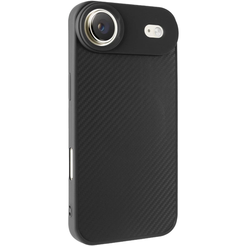 TPU чохол Carbon Protective with Magsafe для Apple iPhone 17 Air (6.5") – Black. Фото 2 з 8